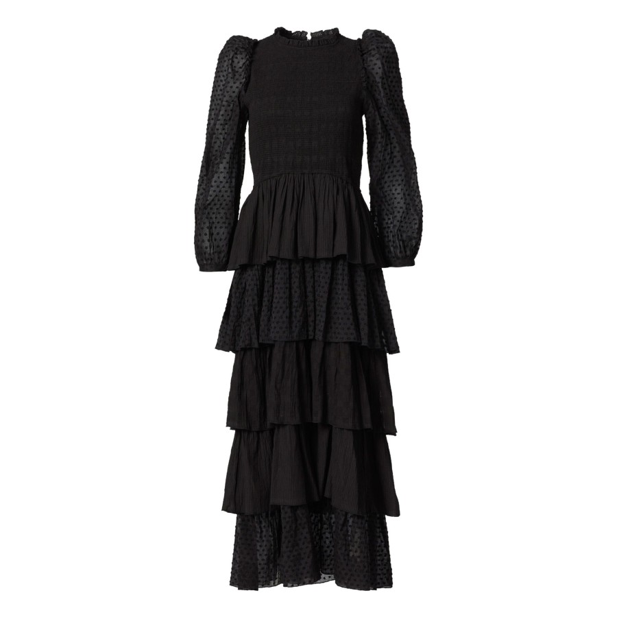 Clothing Alix of Bohemia | Shelby Ruffle Dress Black