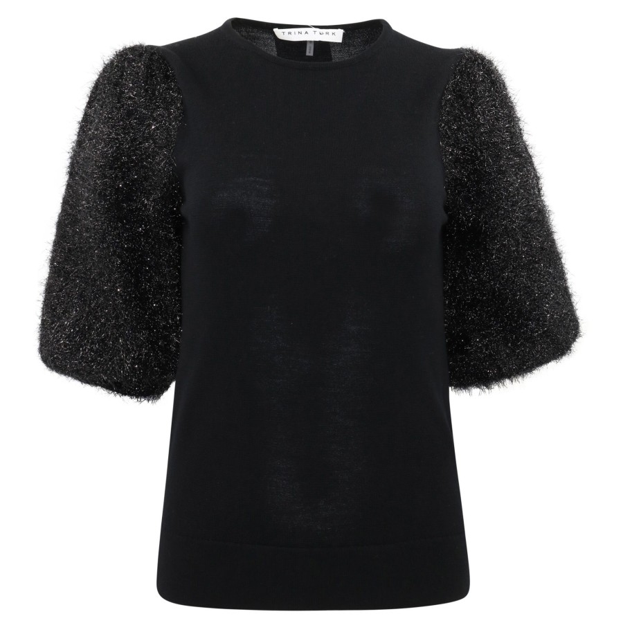 Clothing Trina Turk | Barbier Sweater Black
