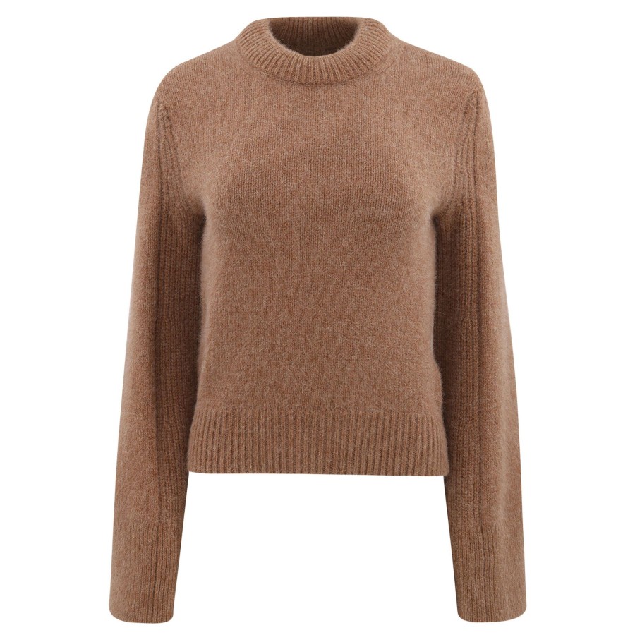 Clothing Loulou Studio | Otavi Wide-Sleeve Sweater Camel