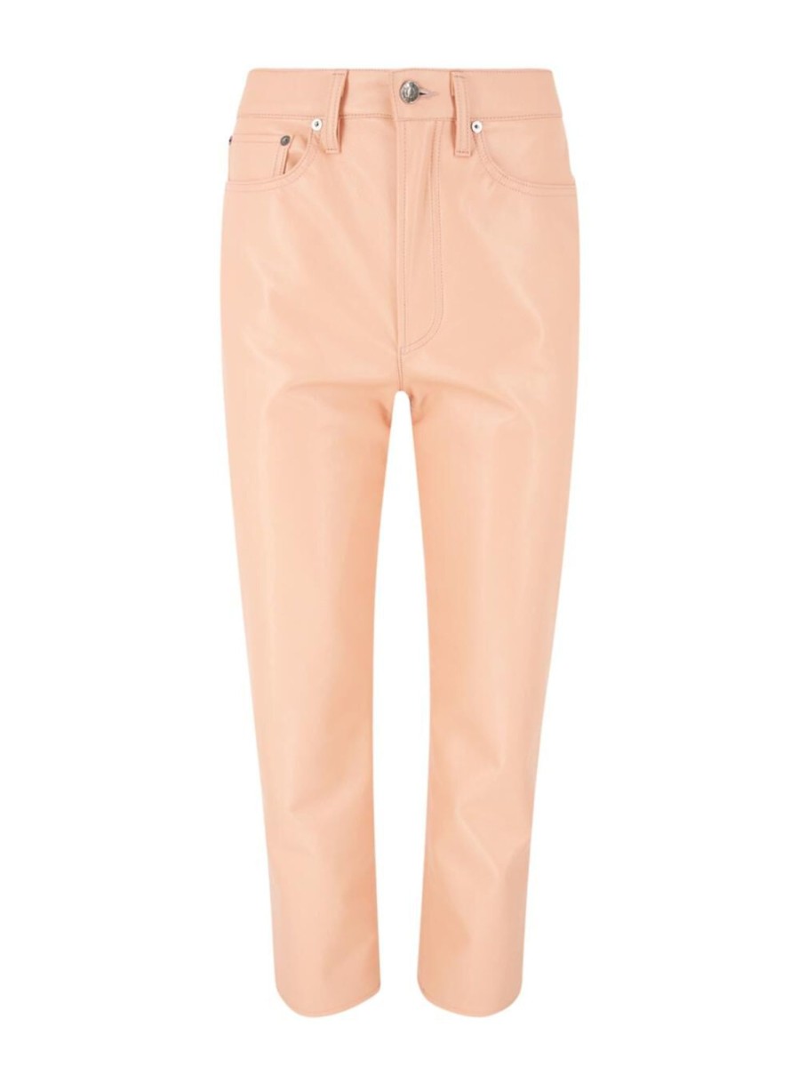 Clothing Agolde | Recycled Leather 90`S Pinch Waist Pants Lipgloss