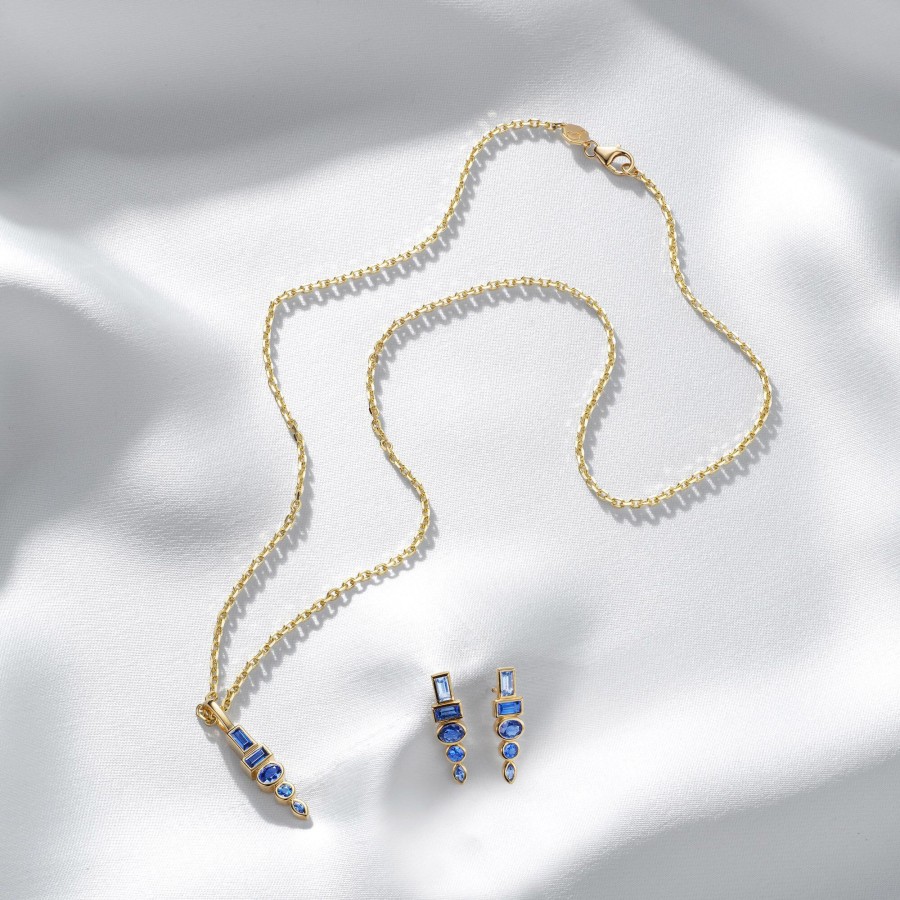 Jewelry Sorellina | Monroe Totem Pendant Necklace Blue