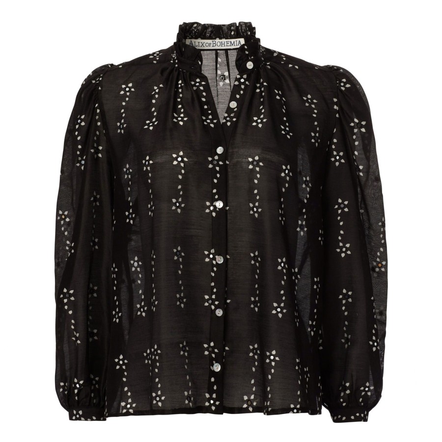 Clothing Alix of Bohemia | Annabel Shirt Black Daisy