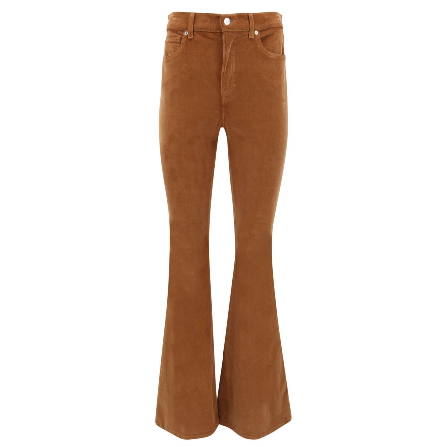 Clothing Veronica Beard | Sheridan Corduroy Bell Bottom Pant Camel