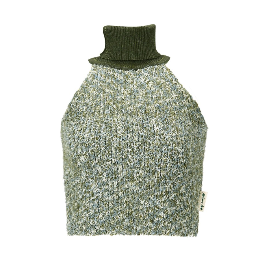 Clothing Andersson Bell | Fluffy Sleeveless Knit Top Khaki