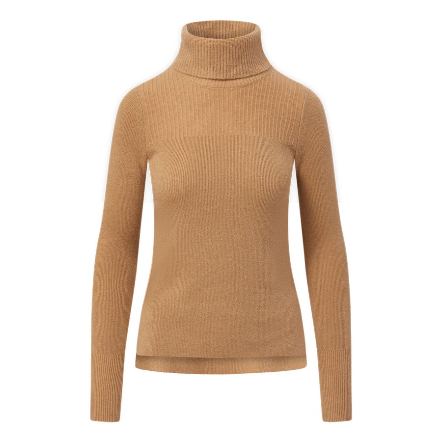 Clothing Veronica Beard | Jurnee Cashmere Turtleneck Camel