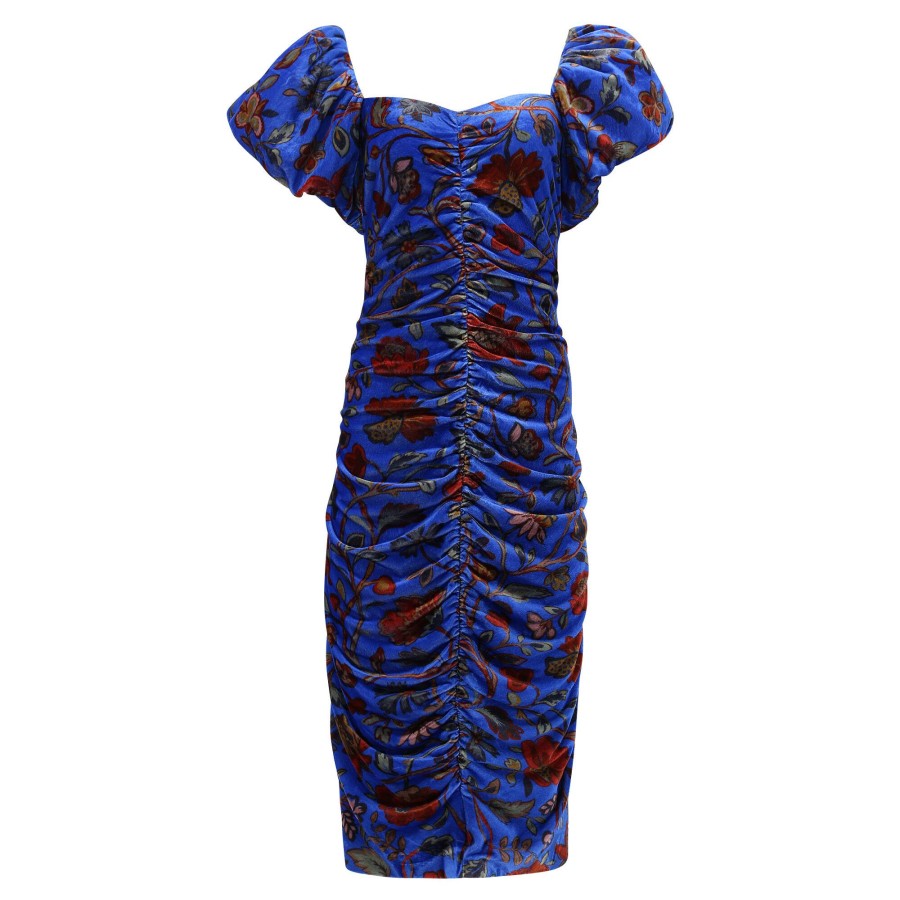 Clothing Rhode | Velvet Tessa Dress Royal