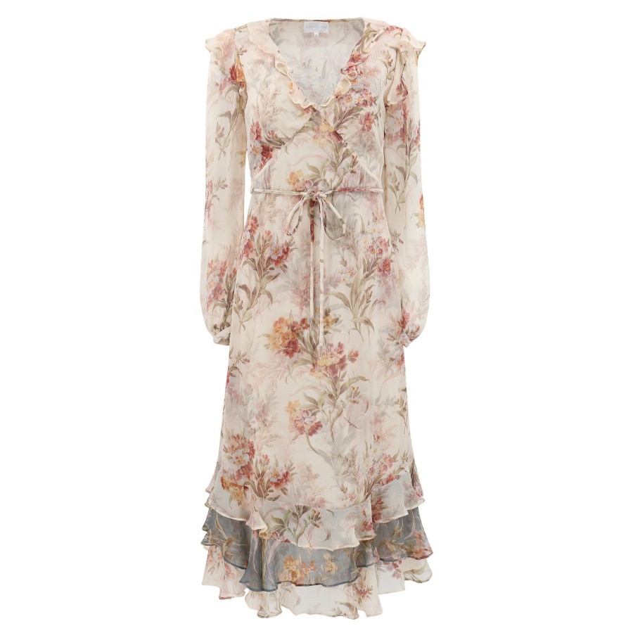 Clothing Christy Lynn | Violet Dress Ivory Brocade