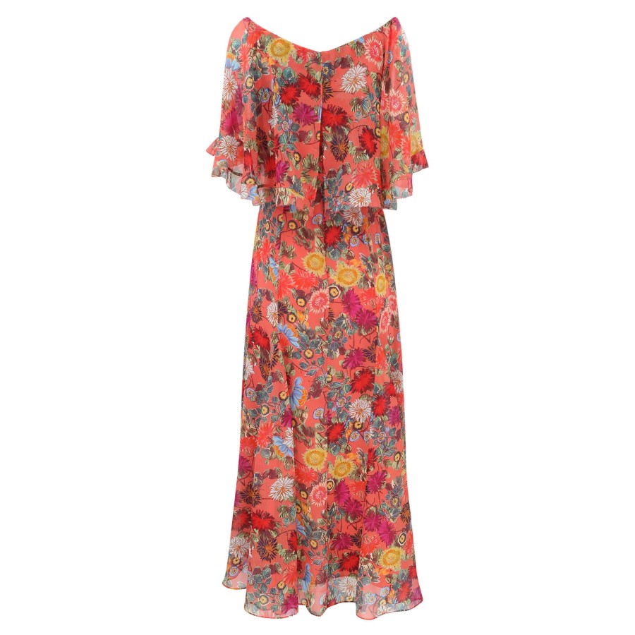 Clothing Saloni | Tiana Dress Coral