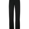 Clothing Simkhai | Ariah Crepe Satin Combo Front Slit Pants Black