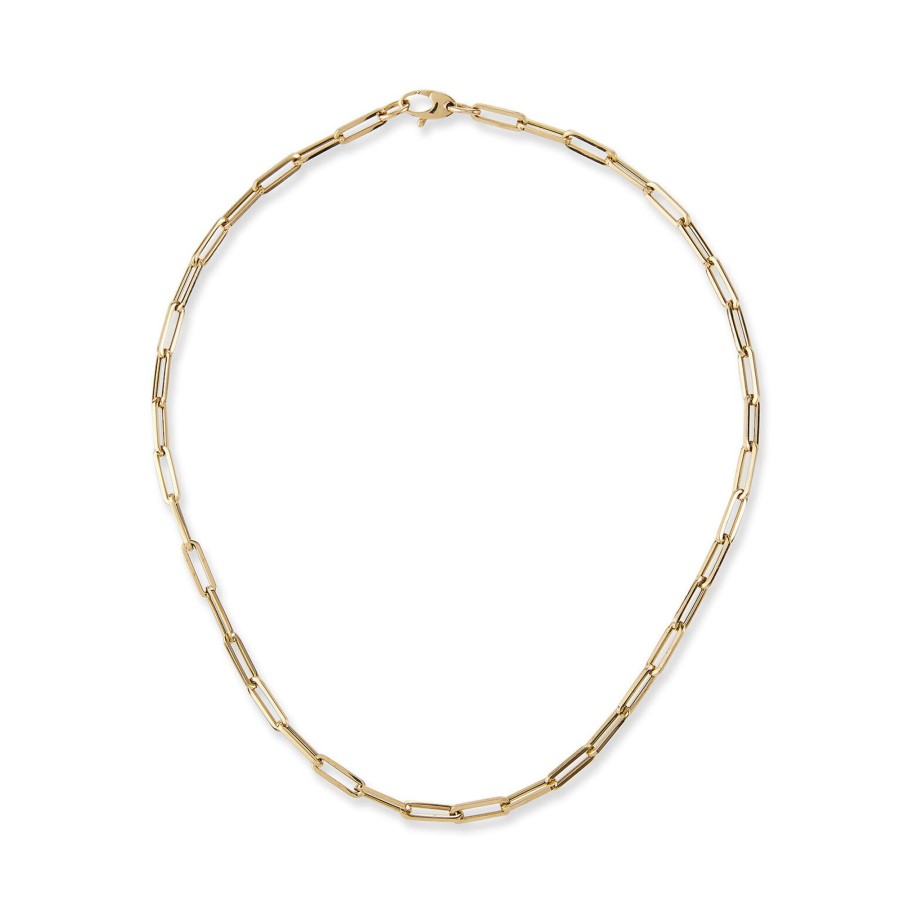 Jewelry Kastel Designs | 14K Small Link La Seta Necklace, 16"L 14K Yellow Gold