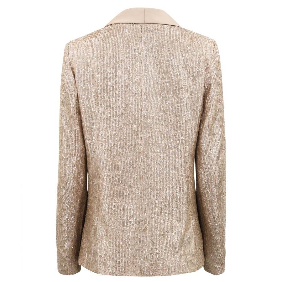 Clothing Trina Turk | Al Blazer Royale Gold