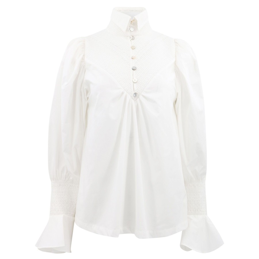 Clothing Hope for Flowers | Smocked Shirt Ivory