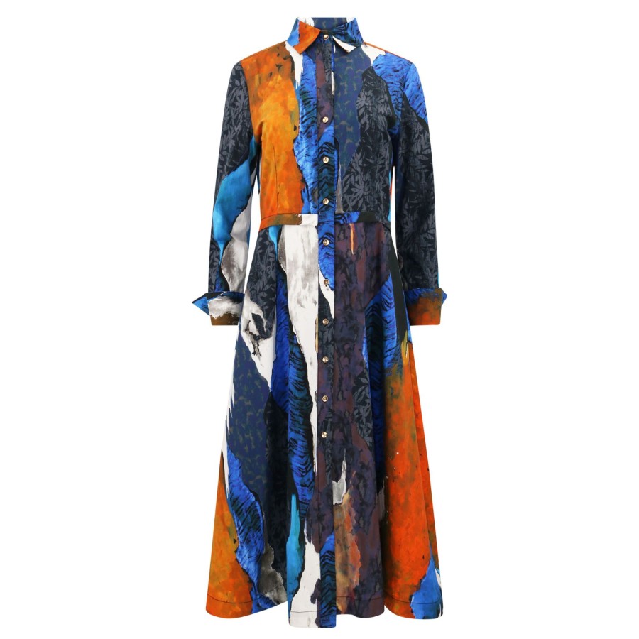 Clothing Hilton Hollis | Rolling Hills Print Dress Cobalt Multi