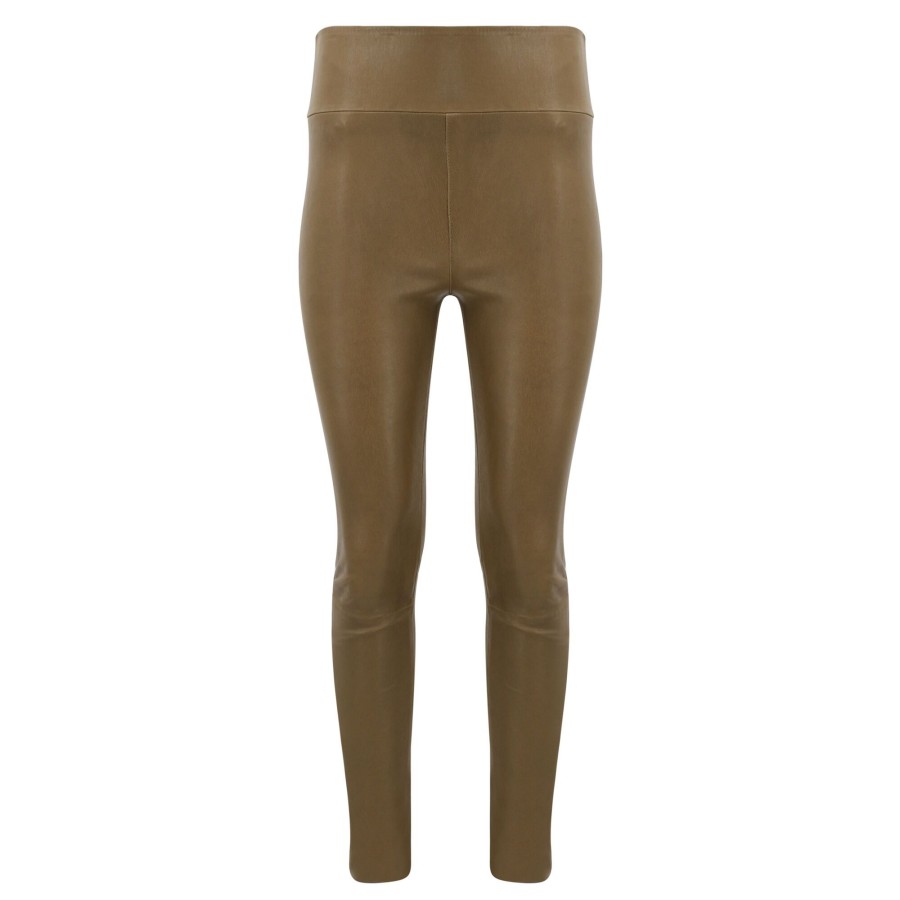 Clothing SPRWMN | Leather Ankle Legging Moss