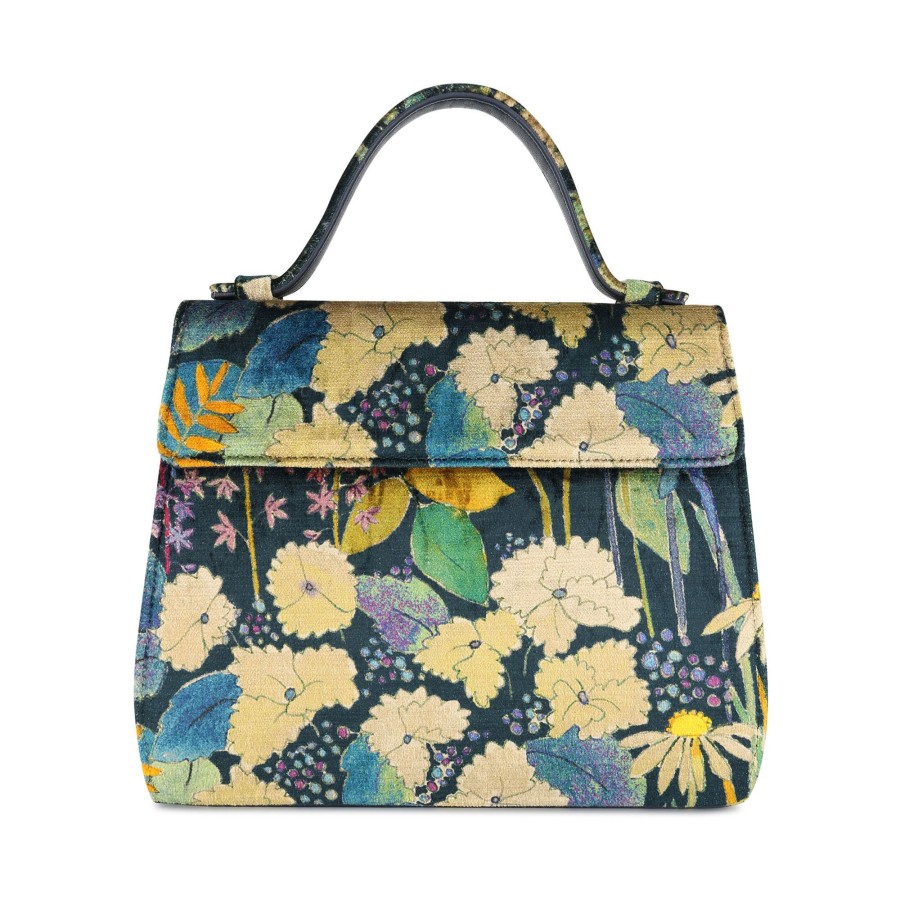 Handbags Marian Paquette | Jackie Printed Velvet Top Handle Bag Multi