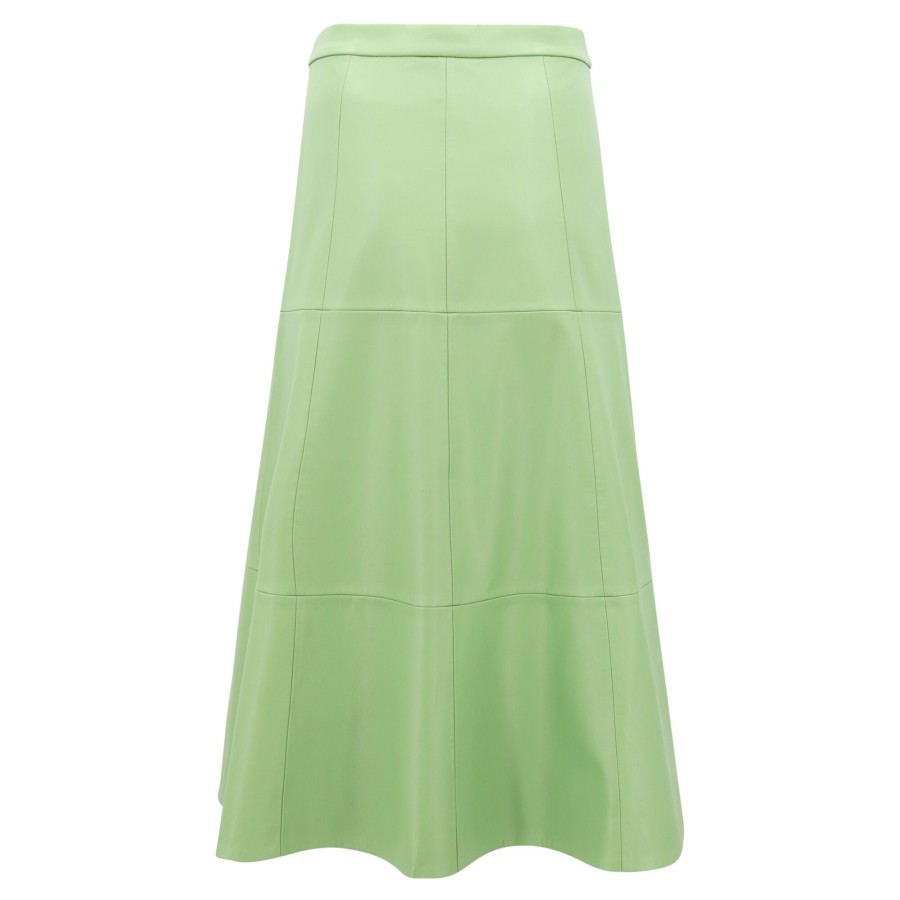 Clothing Alexis | Kova Vegan Leather Skirt Sage