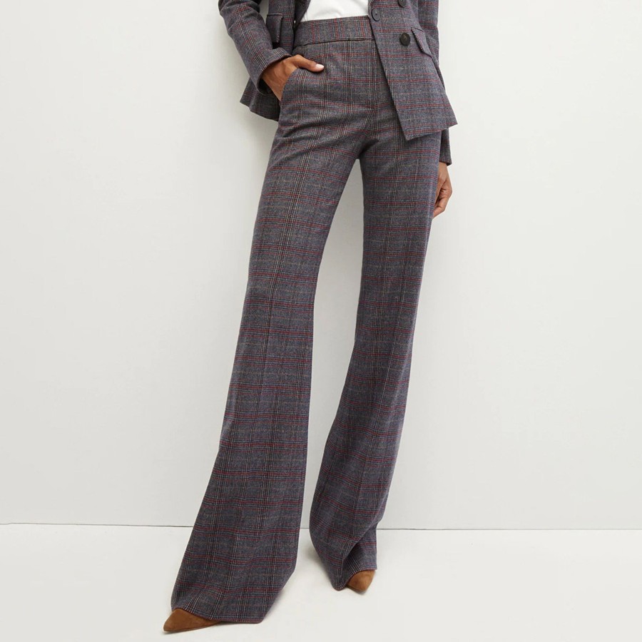 Clothing Veronica Beard | Lebone Plaid Pant Multi