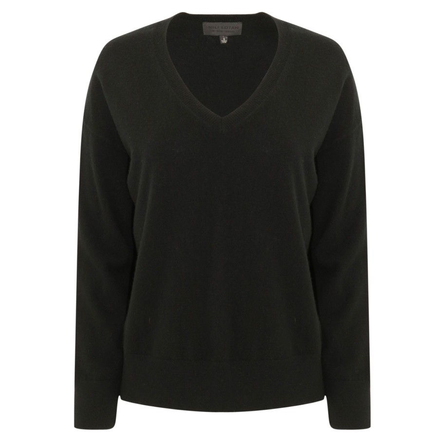 Clothing Nili Lotan | Toni Cashmere Sweater Black