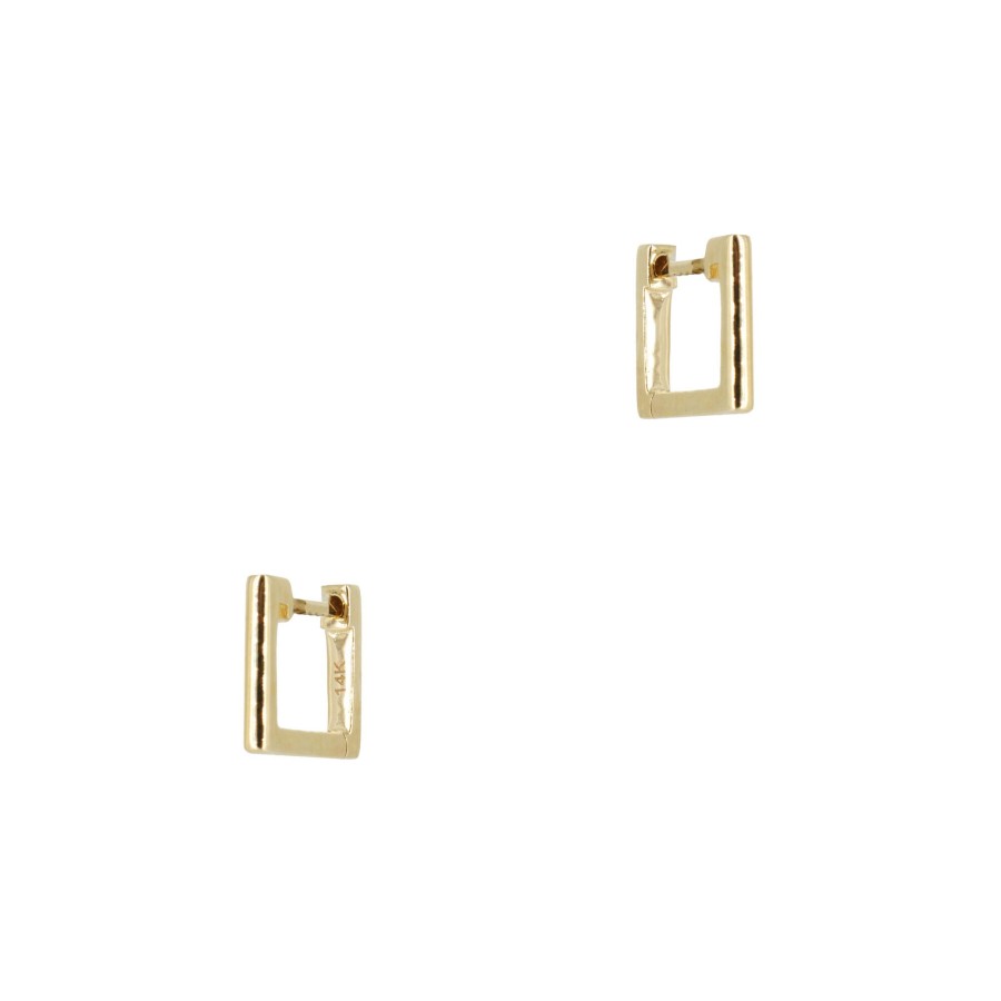 Jewelry Cindy Ensor | Square Huggies Gold