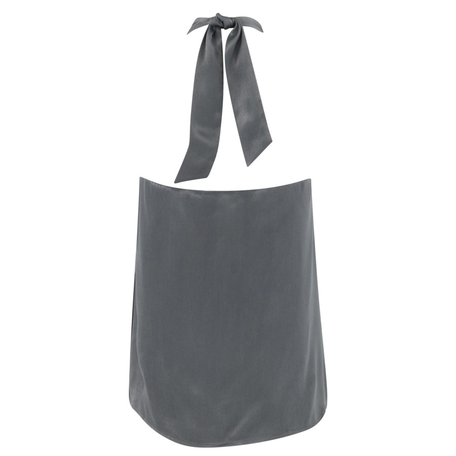 Clothing Ecru | Berry Halter Top Platinum