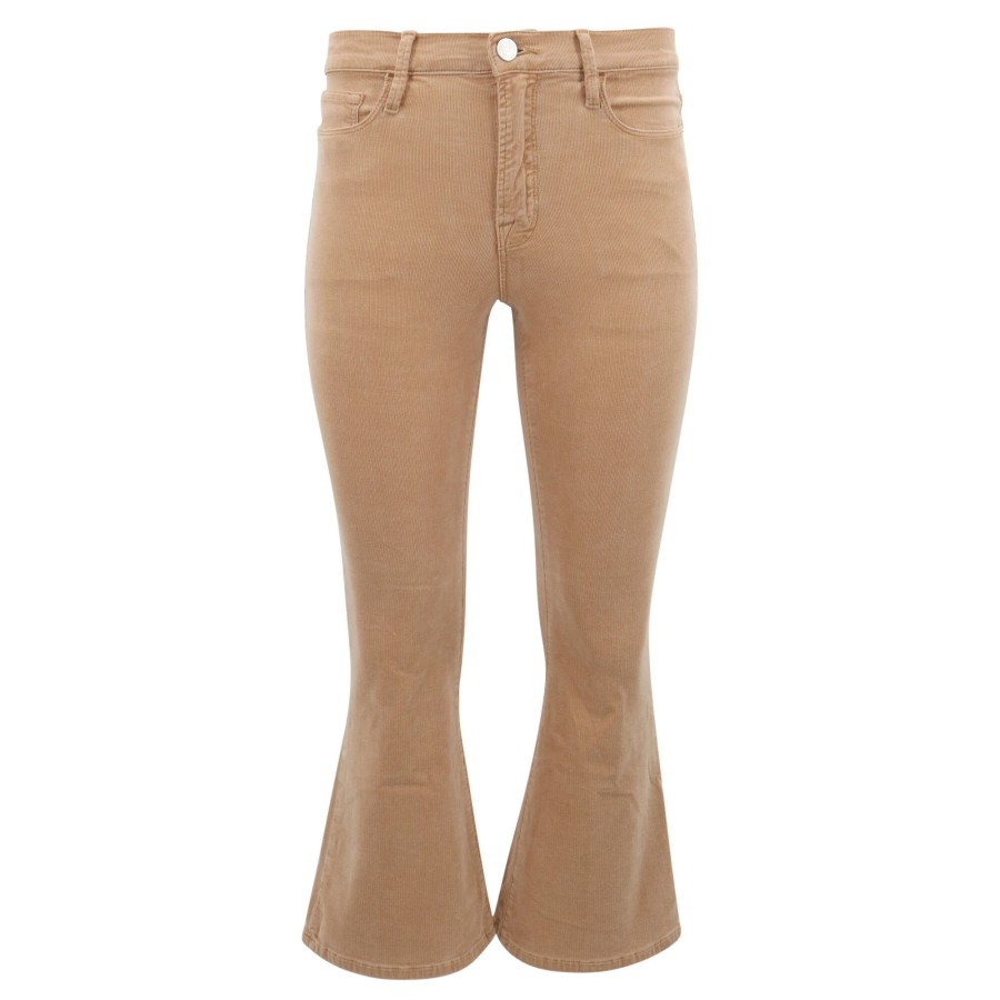 Clothing Frame | Le Crop Flare Corduroy Jean Light Camel
