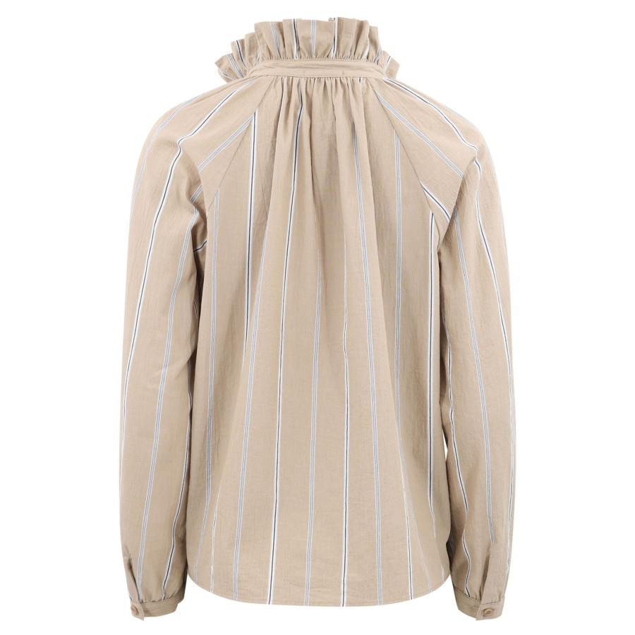 Clothing A Shirt Thing | Josephine Stripe Blouse Toffee
