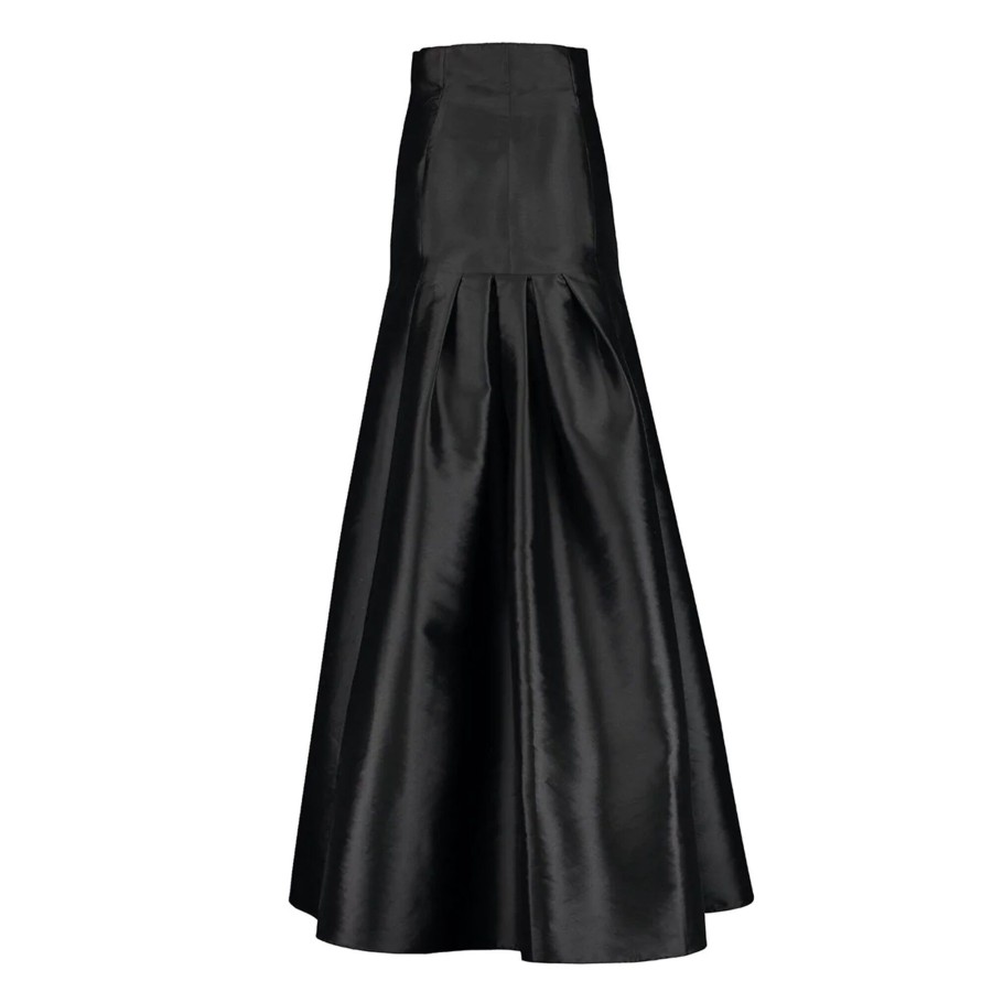 Clothing Sandra Weil | Italo Form Fitting Maxi Skirt Black