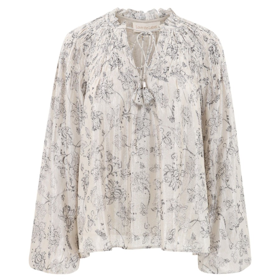 Clothing Love The Label | Meredith Top Sabina Lurex Print