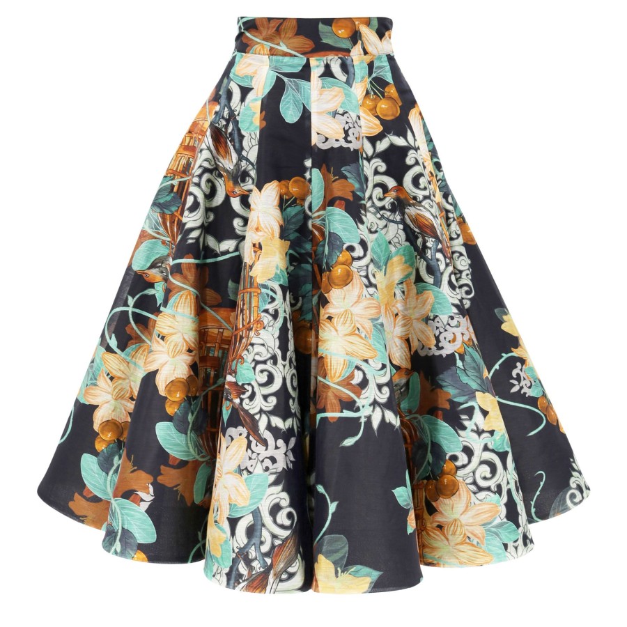 Clothing Leo Lin | Myla Midi Skirt Twilight Multi