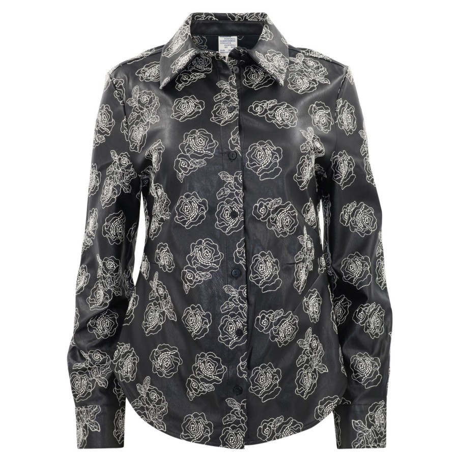 Clothing Baum Und Pferdgarten | Manu Printed Buttondown Shirt Black
