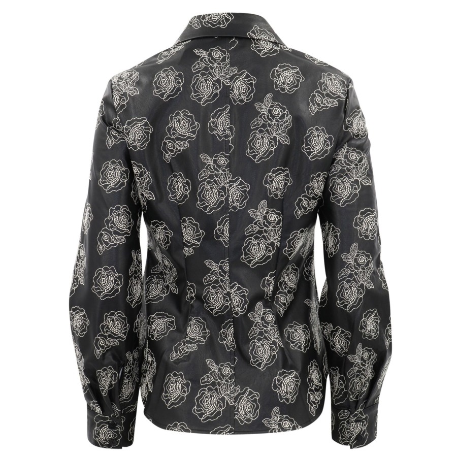 Clothing Baum Und Pferdgarten | Manu Printed Buttondown Shirt Black