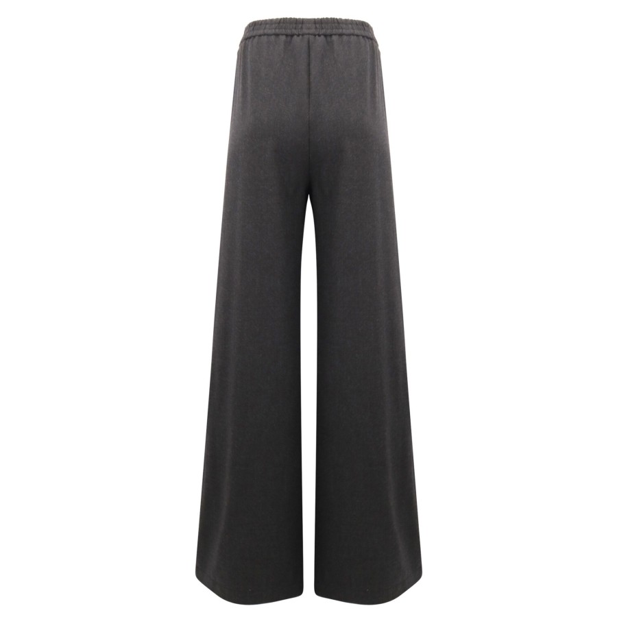 Clothing Odeeh | Stretch Flannel Wide Pant Basalt