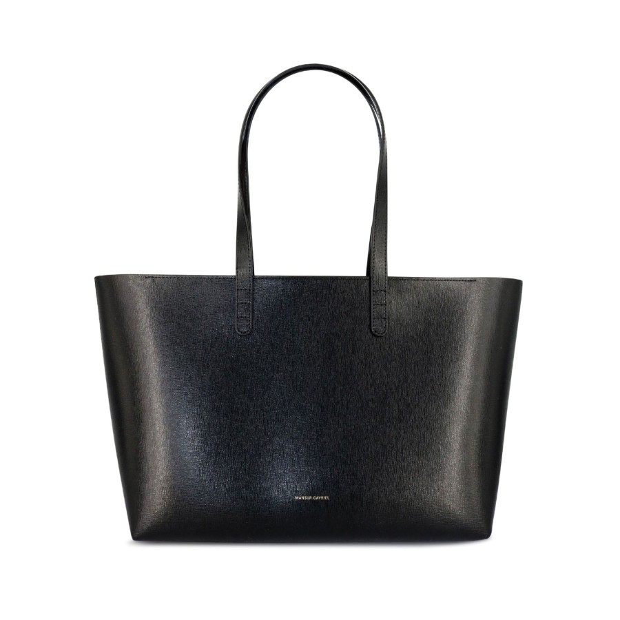 Handbags Mansur Gavriel | Everyday Leather Small Tote Bag Black