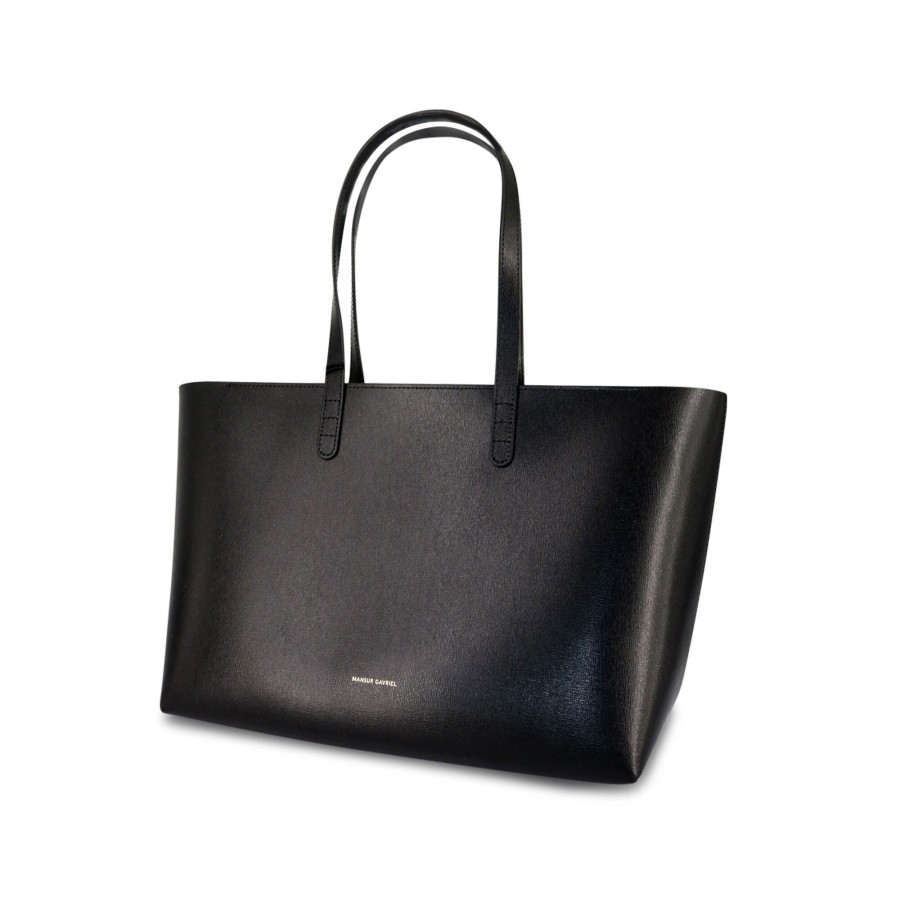 Handbags Mansur Gavriel | Everyday Leather Small Tote Bag Black